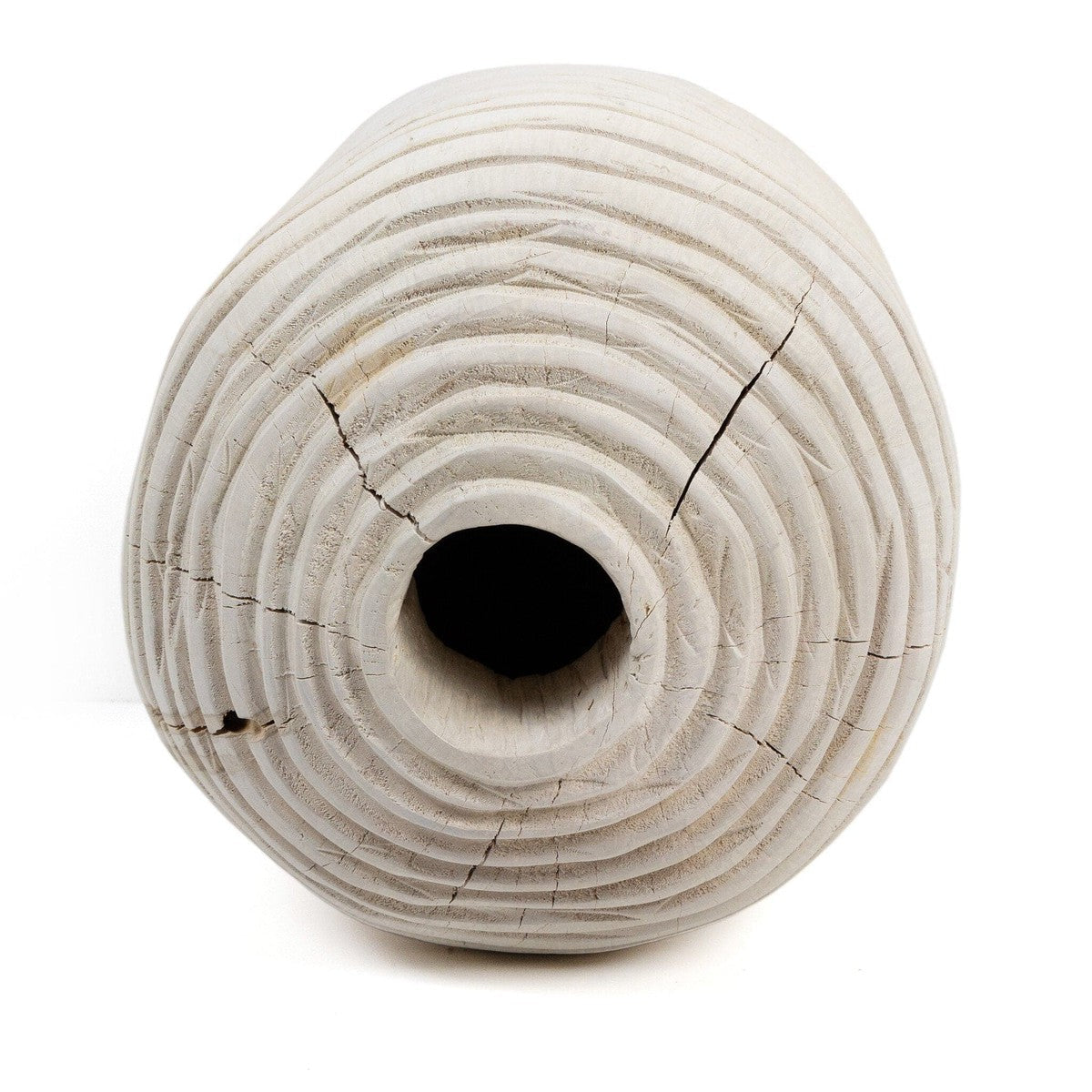 Beto Banded Vase - Ivory