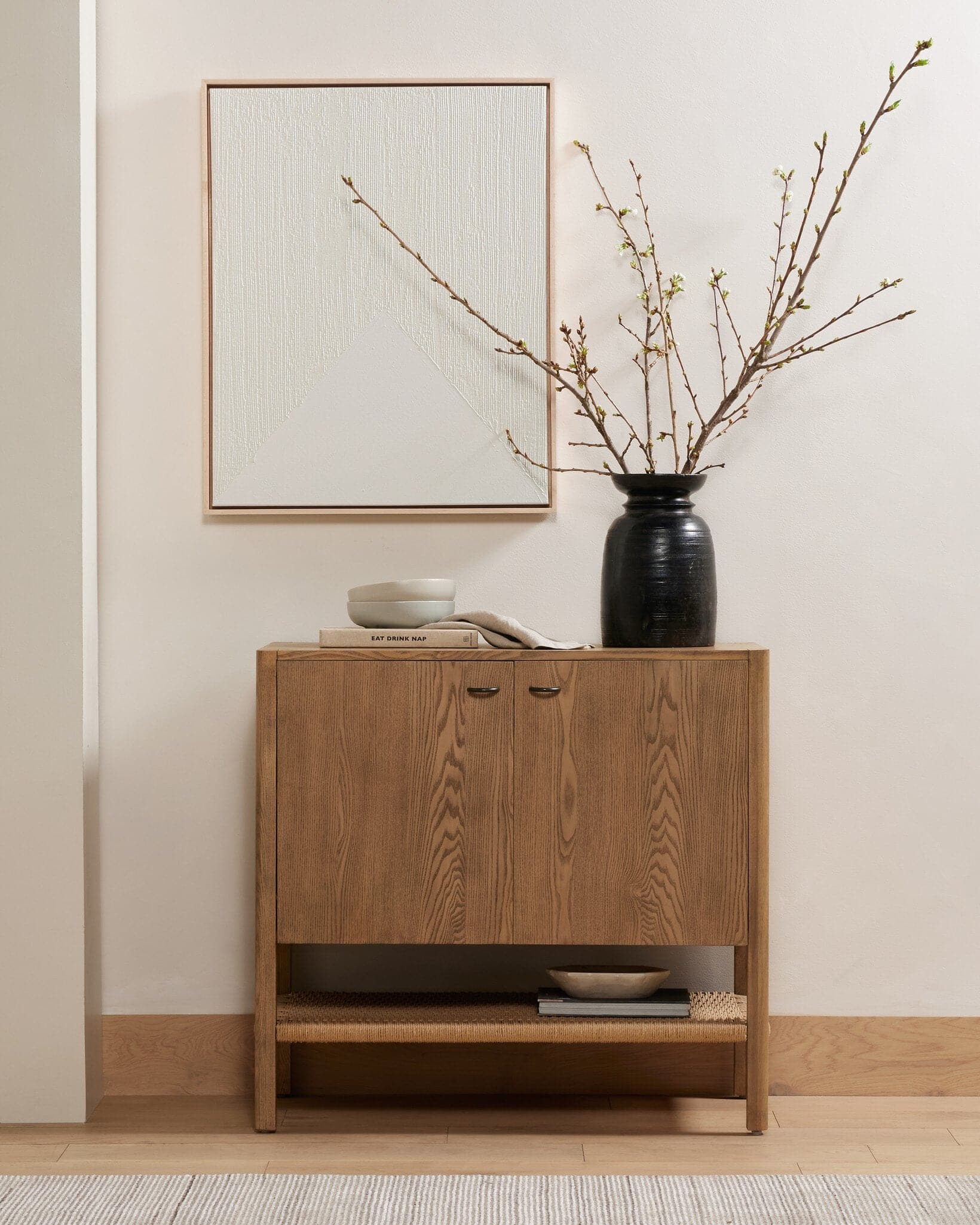 Zuma Small Cabinet - Dune Ash