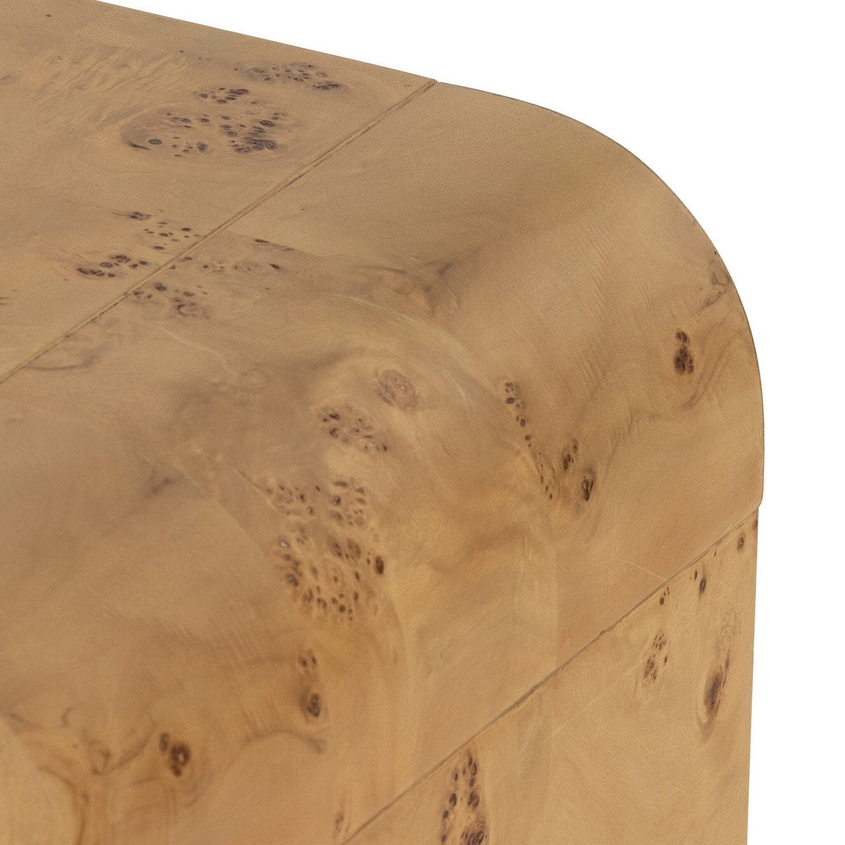 Jenson End Table - Natural Poplar Burl Veneer