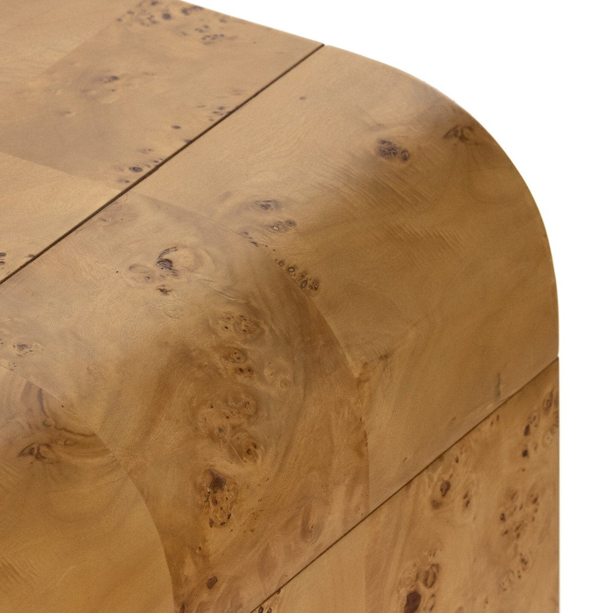 Jenson Media Console - Natural Poplar Burl Veneer