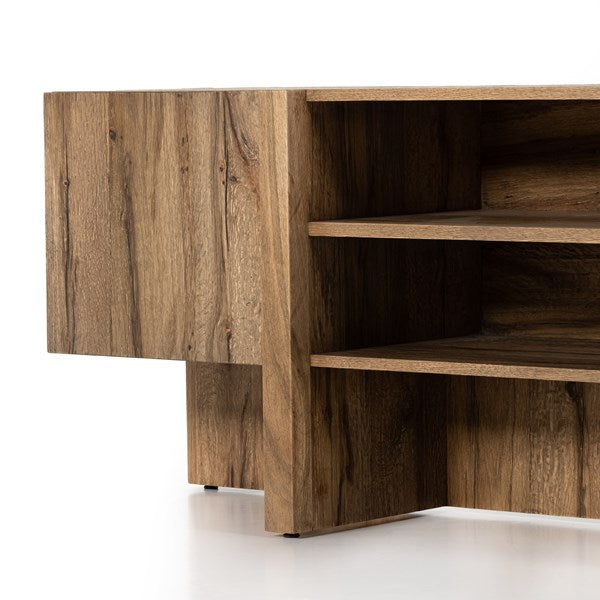 Bingham Media Console - Rustic Oak Veneer-Four Hands-FH-228926-003-Media Storage / TV Stands-2-France and Son