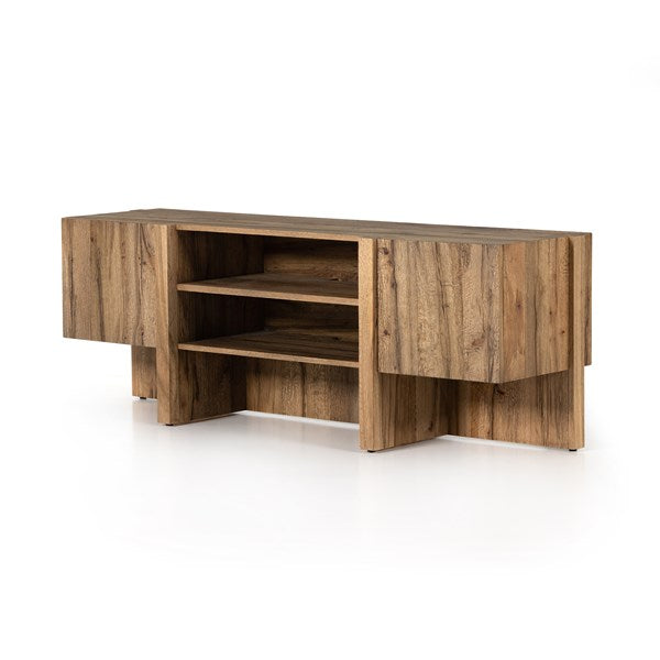 Bingham Media Console - Rustic Oak Veneer-Four Hands-FH-228926-003-Media Storage / TV Stands-1-France and Son