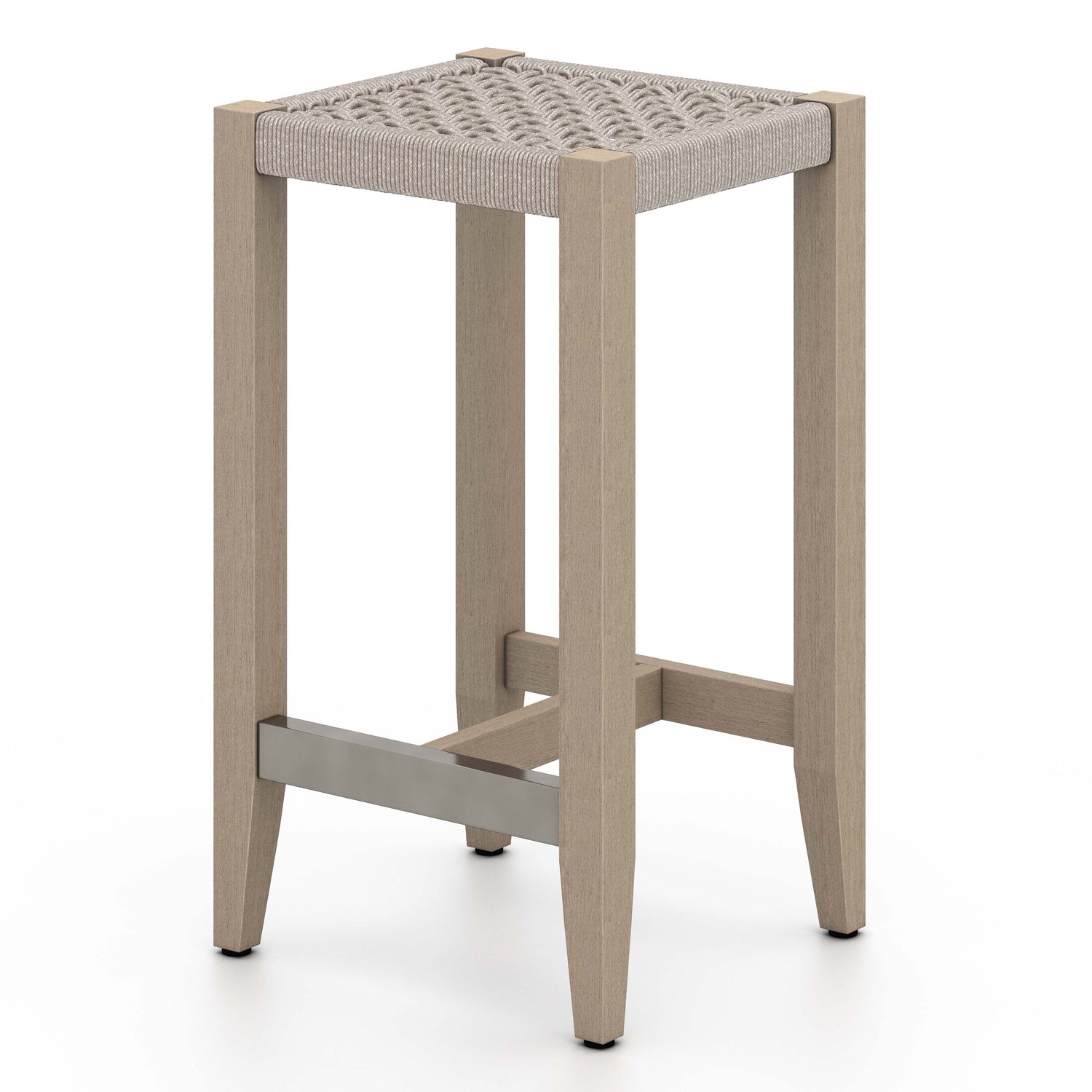 Sherwood Outdoor Bar Stool-Four Hands-FH-228948-001-Stools & OttomansCounter Stool-Washed Brown-3-France and Son