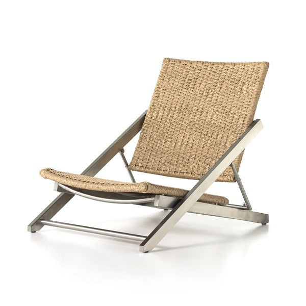 Allister Outdoor Folding Chair-Four Hands-FH-229031-001-Lounge ChairsAshen Slate - Heathered Grey Rope-13-France and Son