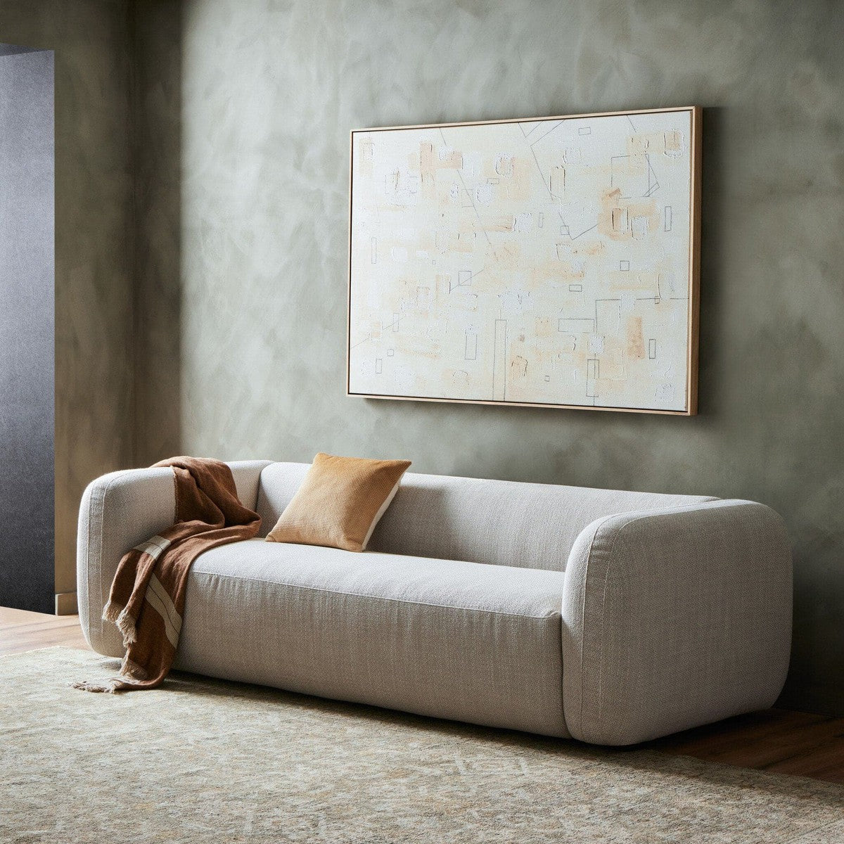 Nara Sofa 96" - Gibson Wheat