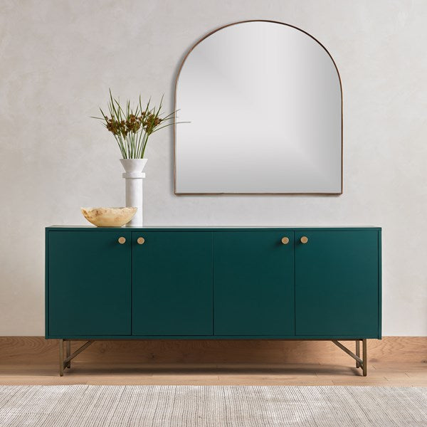 Georgina Wide Mirror-Polished Brass-Four Hands-FH-229092-001-Mirrors-2-France and Son