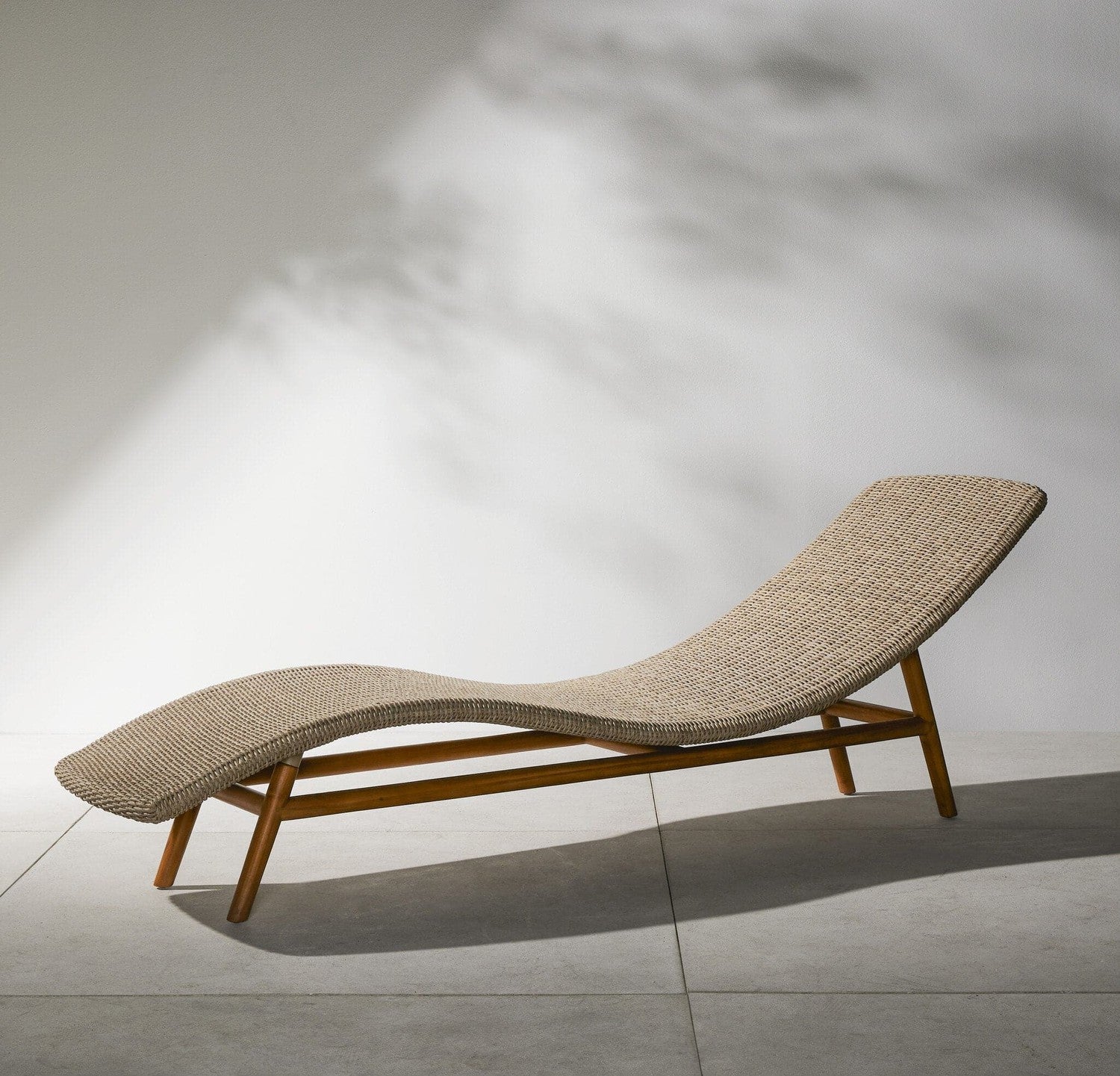 Portia Outdoor Chaise - Vintage White