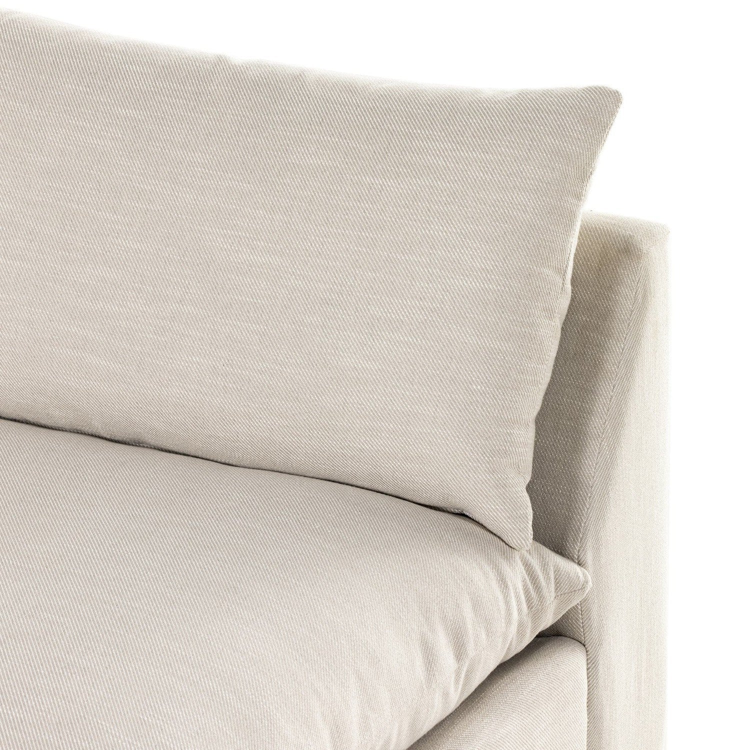 Grant Armless Sofa - Ashby Oatmeal