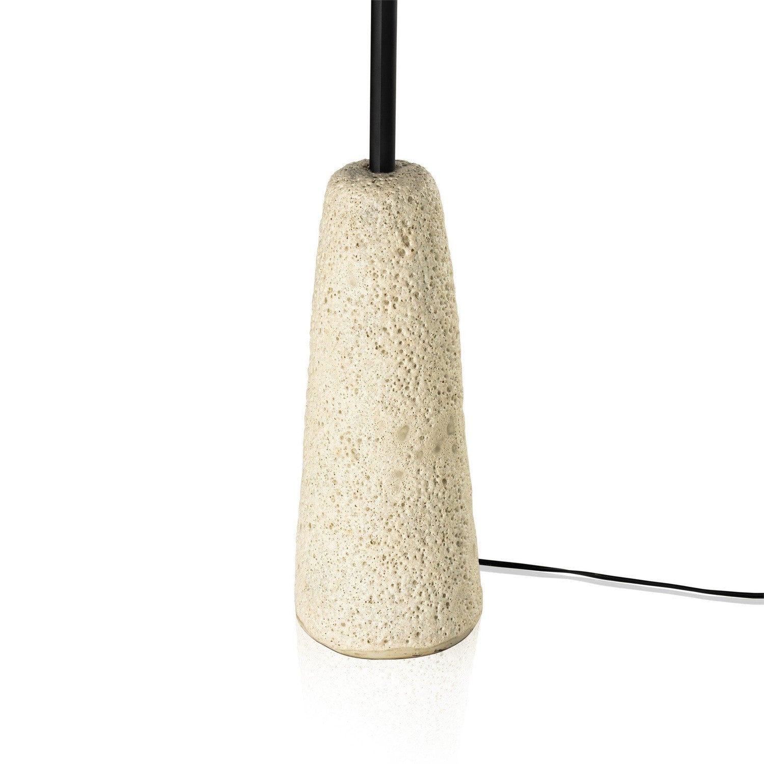 Wren Floor Lamp - Reactive White Glaze