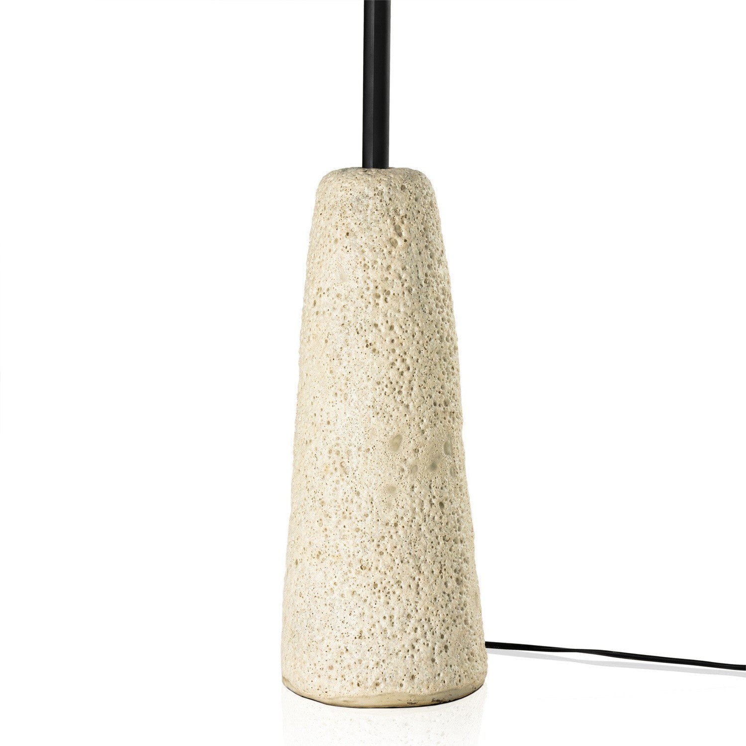 Wren Floor Lamp - Reactive White Glaze