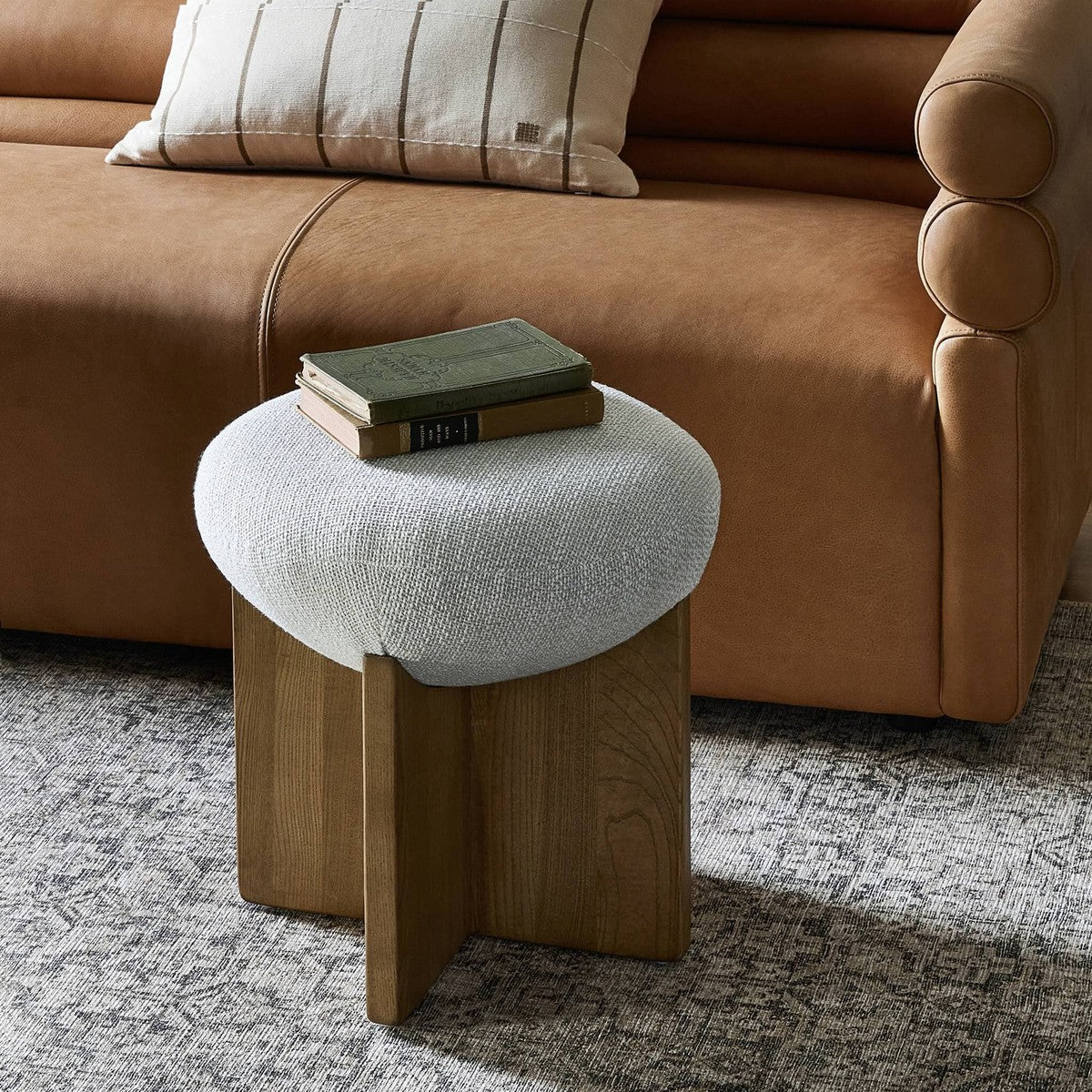 Dax Small Ottoman - Gibson Wheat