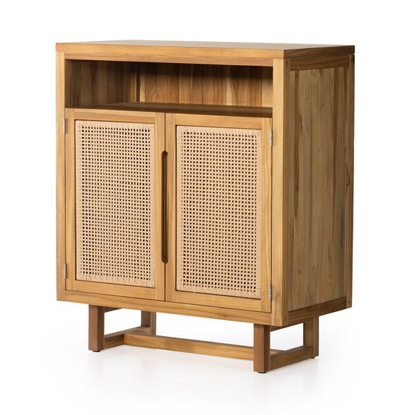 Merit Outdoor Cabinet - Natural Teak - Fsc-Four Hands-FH-229416-001-Bookcases & Cabinets-1-France and Son