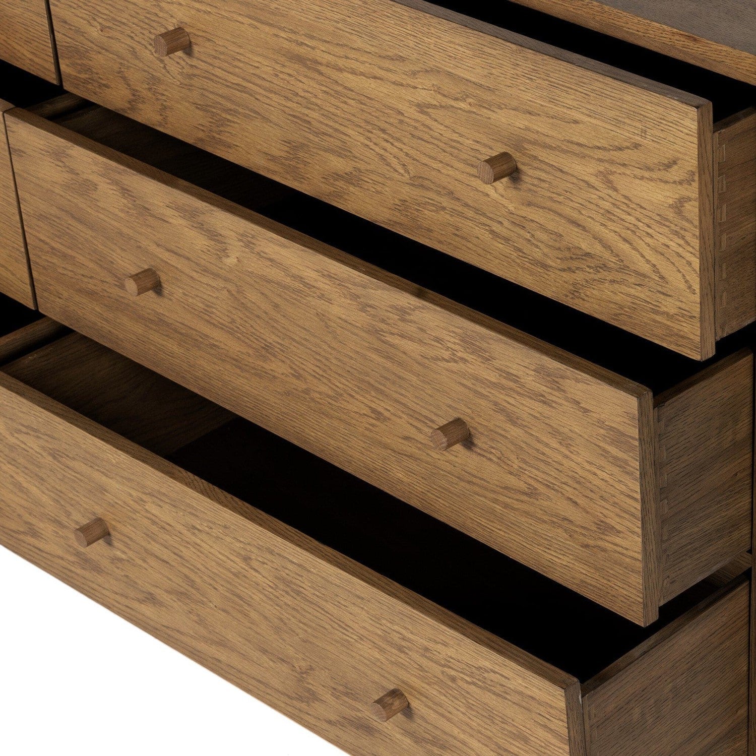 Meadow 6 Drawer Dresser - Tawny Oak Veneer