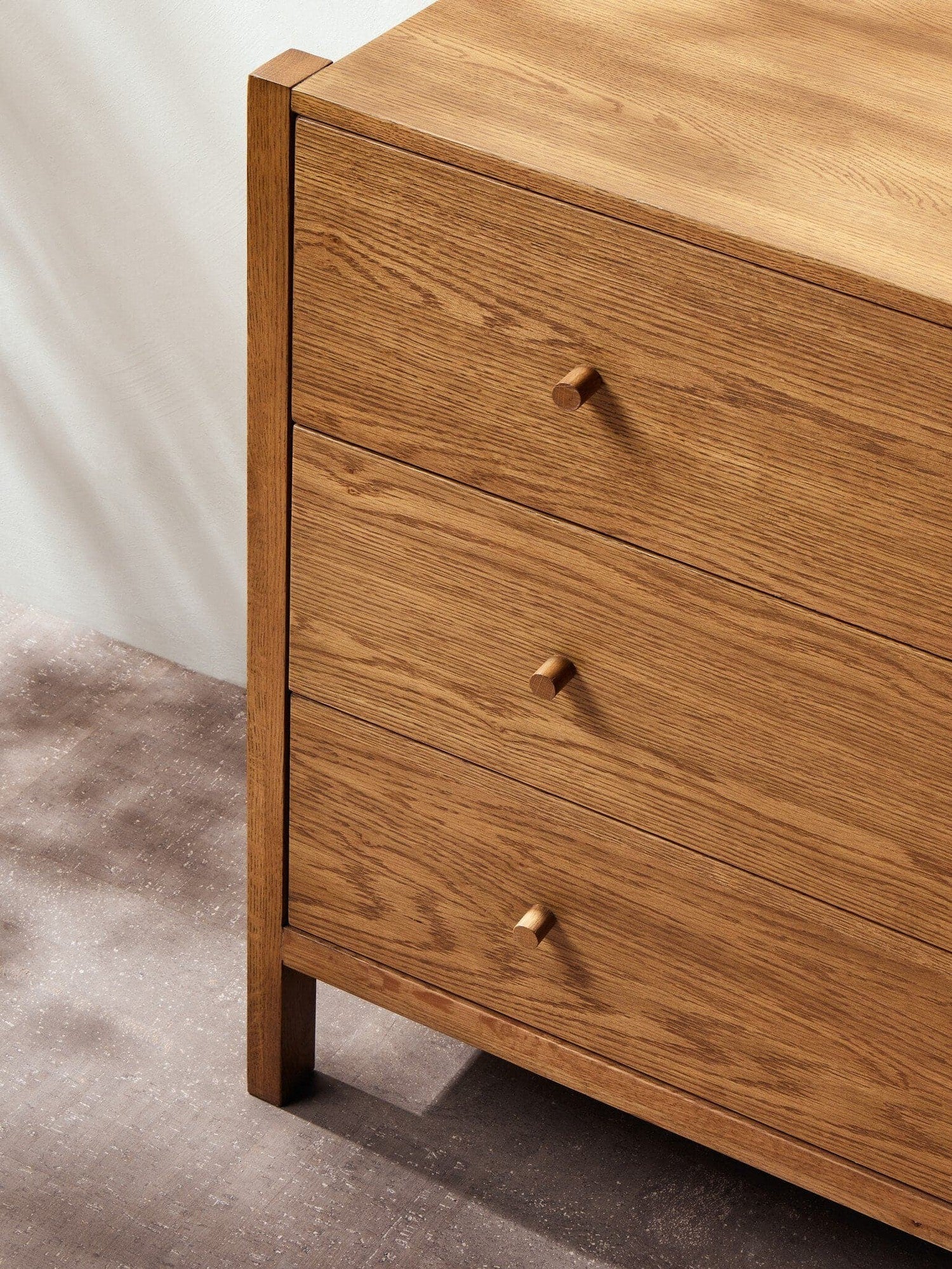 Meadow 6 Drawer Dresser - Tawny Oak Veneer