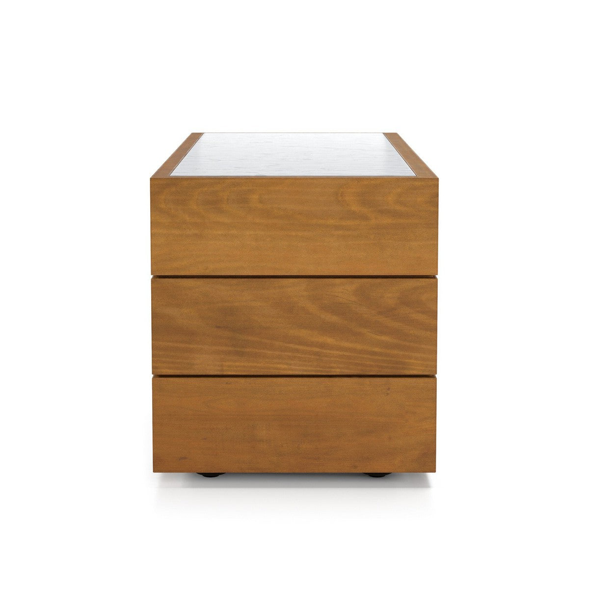 Grant Outdoor End Table - White Marble