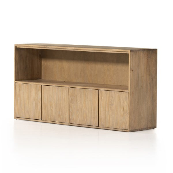 Bane Media Console-Four Hands-FH-229661-001-Media Storage / TV StandsSmoked Pine-2-France and Son