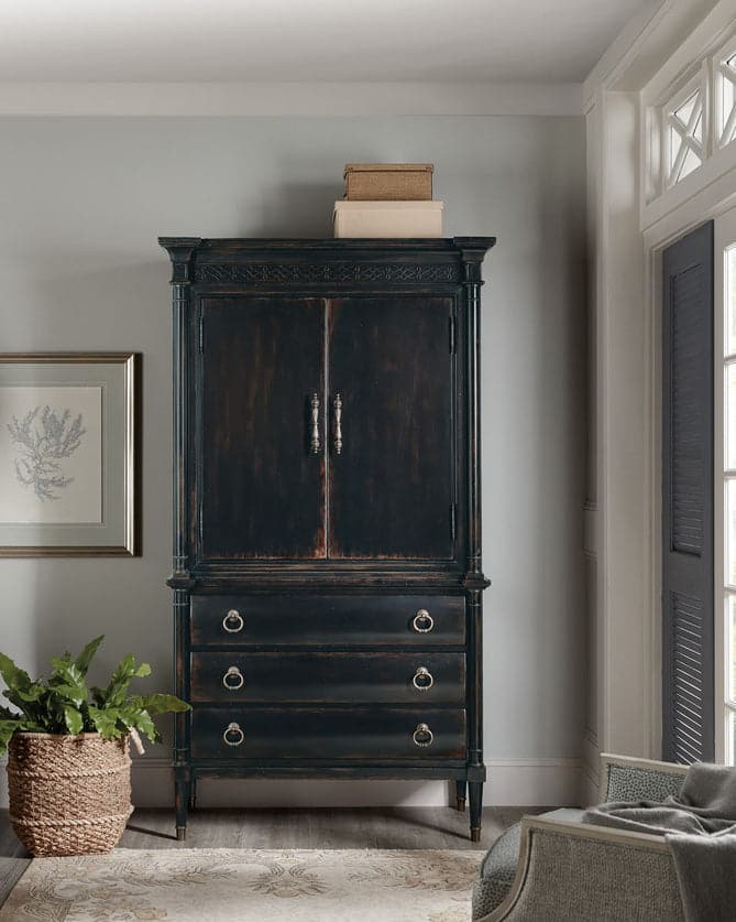 Charleston Jewelry Armoire-Hooker-HOOKER-6750-90014-97-Bookcases & Cabinets-2-France and Son