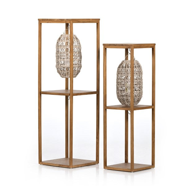 Lorca Vintage Natural Lantern Towers-Four Hands-FH-229865-001-Outdoor Post Lanterns-1-France and Son