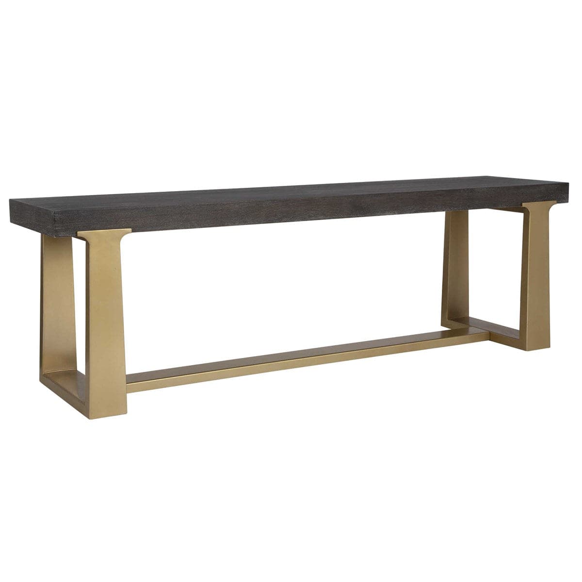 Uttermost Voyage Brass And Wood Bench-Uttermost-UTTM-22989-Benches-3-France and Son