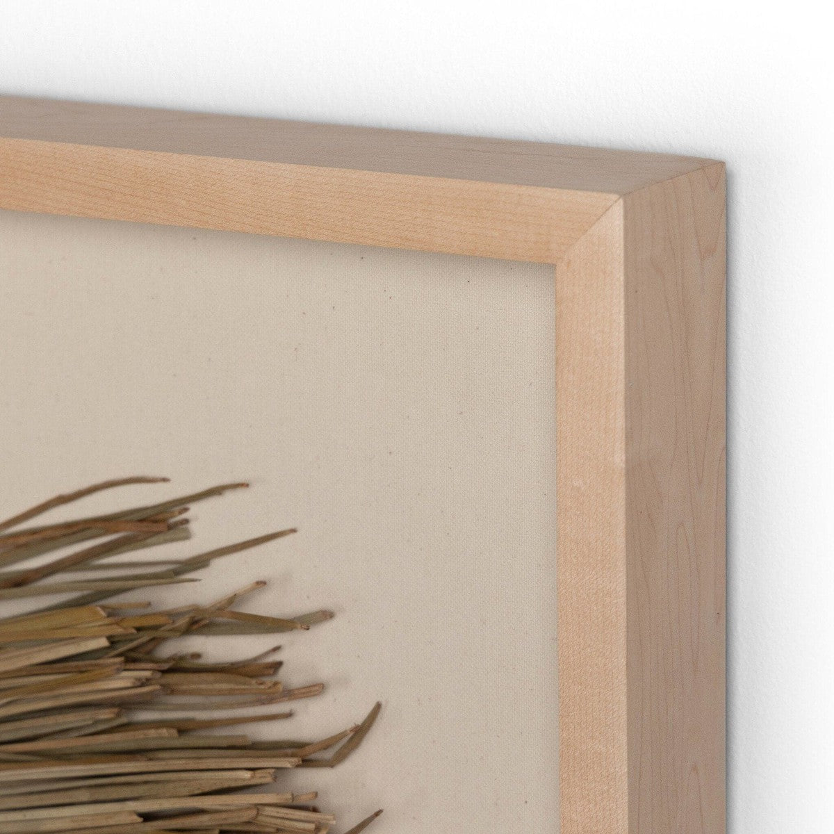 Beda Framed Sea Grass Object - Natural Maple Floater