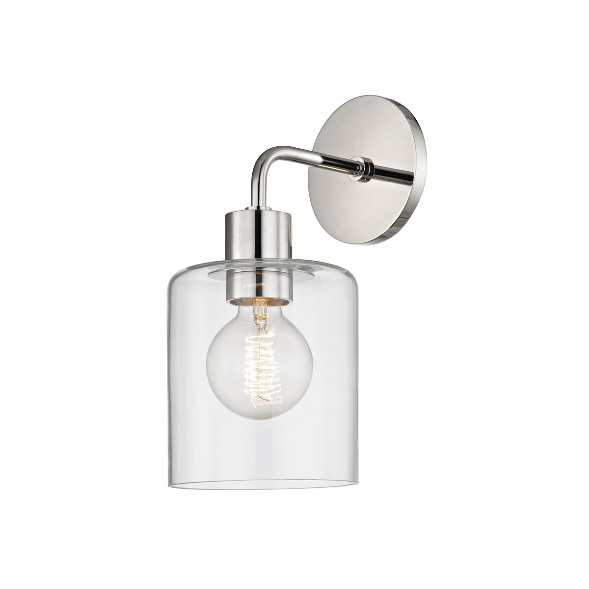 Neko 1 Light Wall Sconce-Mitzi-HVL-H108101-PN-Wall LightingPolished Nickel-3-France and Son