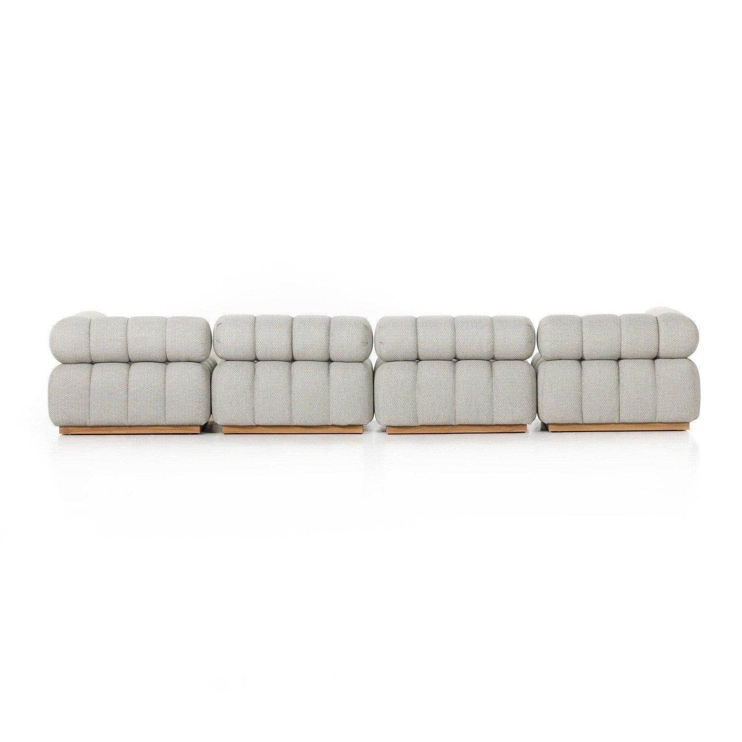 Roma Outdoor 4-Piece Sectional - Faye Ash