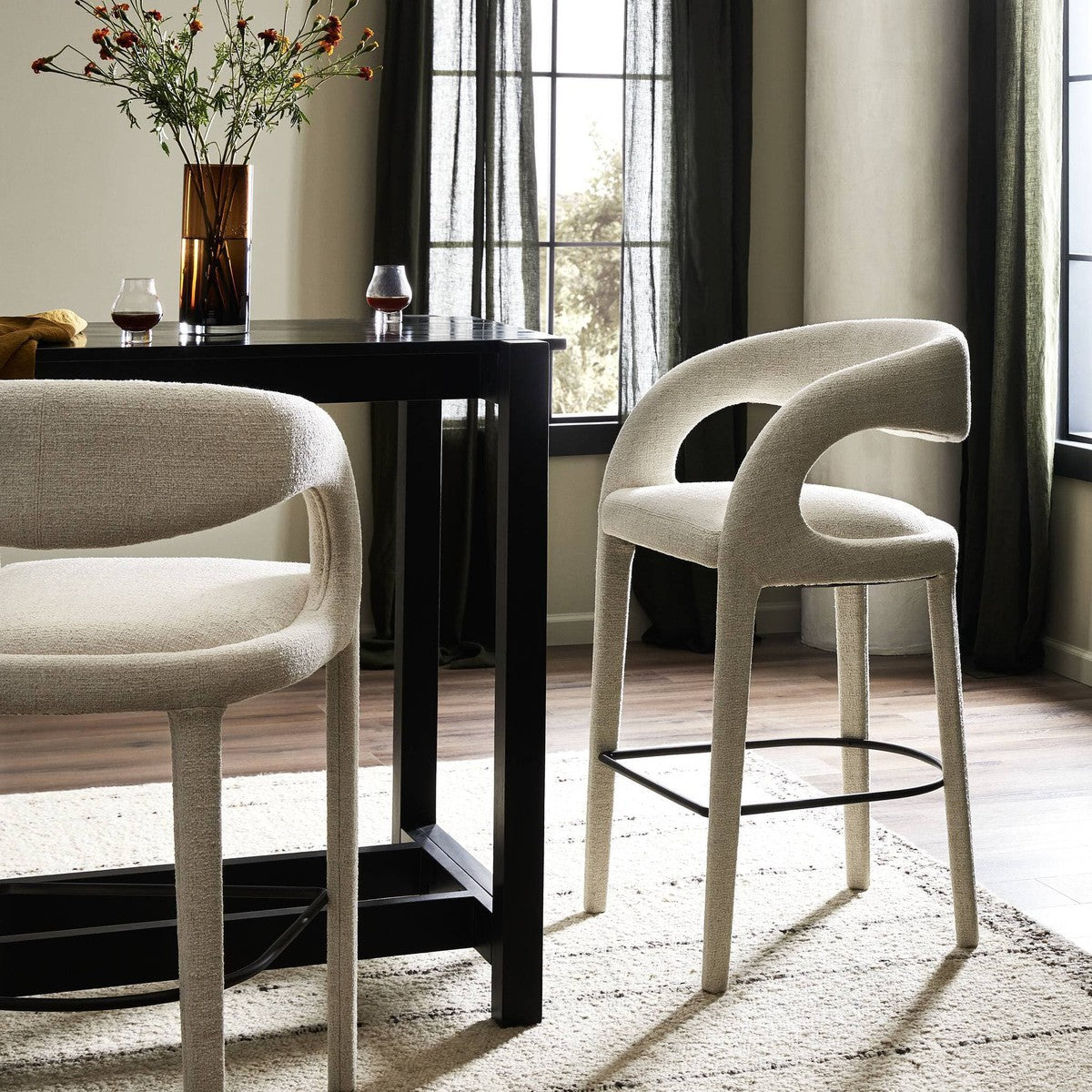 Hawkins Bar + Counter Stool - Omari Natural