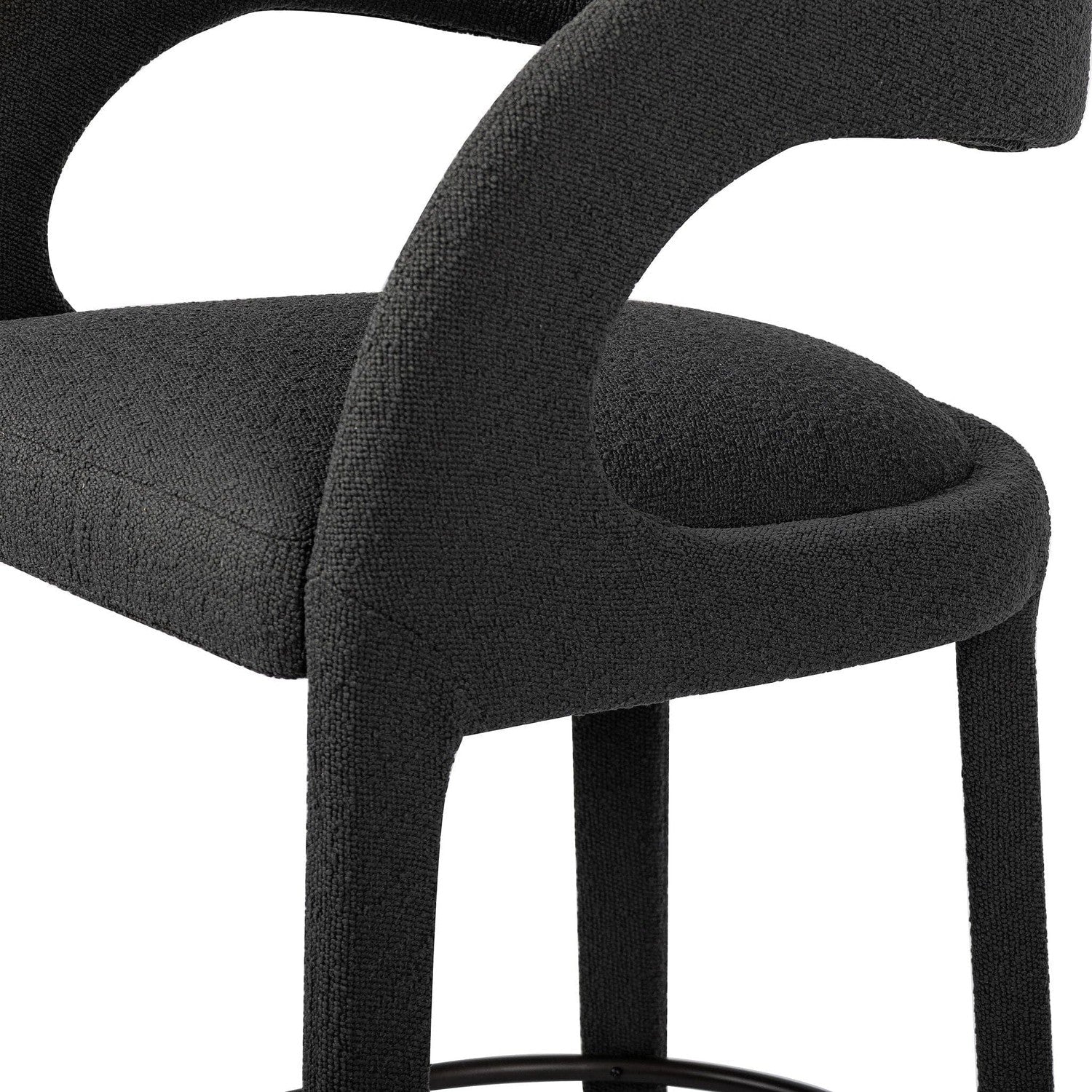 Hawkins Bar + Counter Stool - FIQA Boucle Charcoal