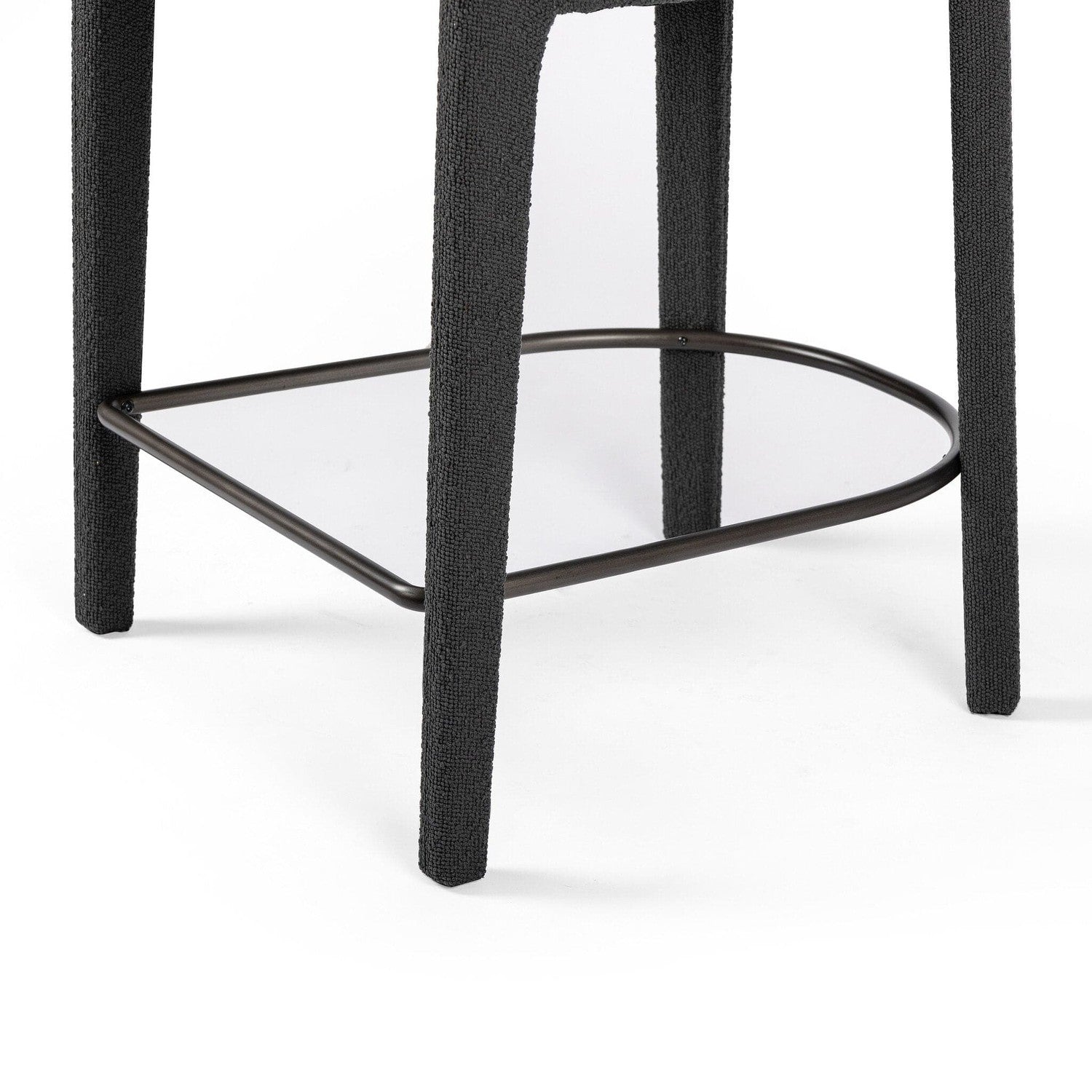 Hawkins Bar + Counter Stool - FIQA Boucle Charcoal