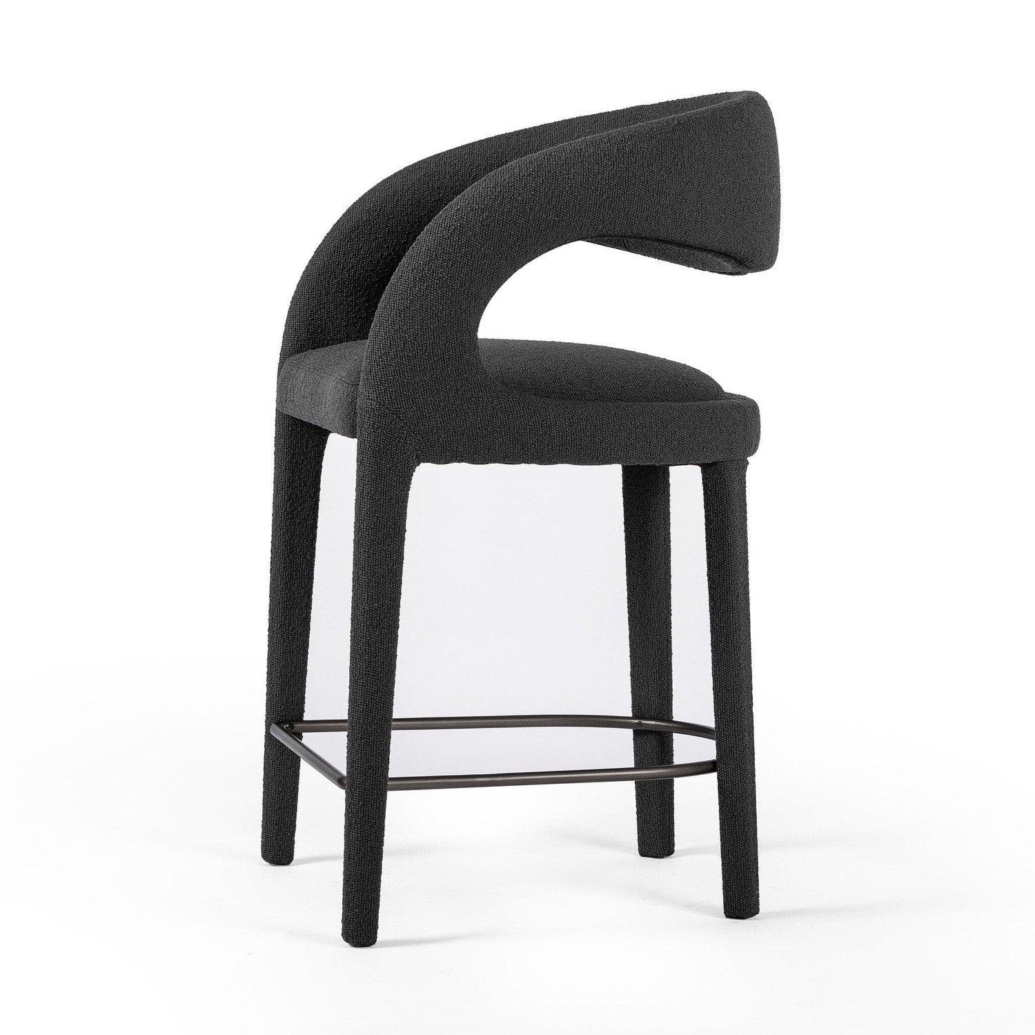 Hawkins Bar + Counter Stool - FIQA Boucle Charcoal