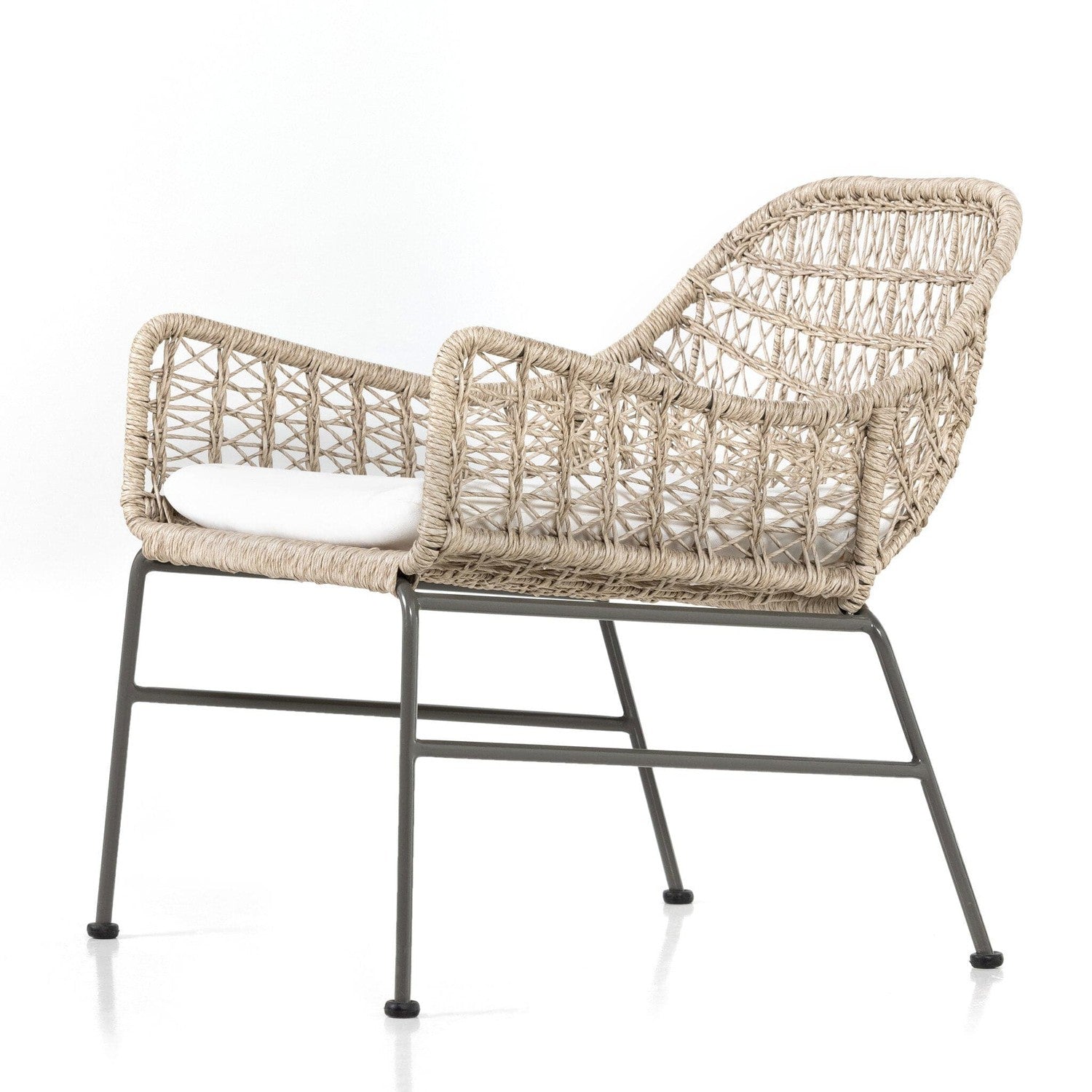 Bandera Outdoor Woven Club Chair - Stinson White