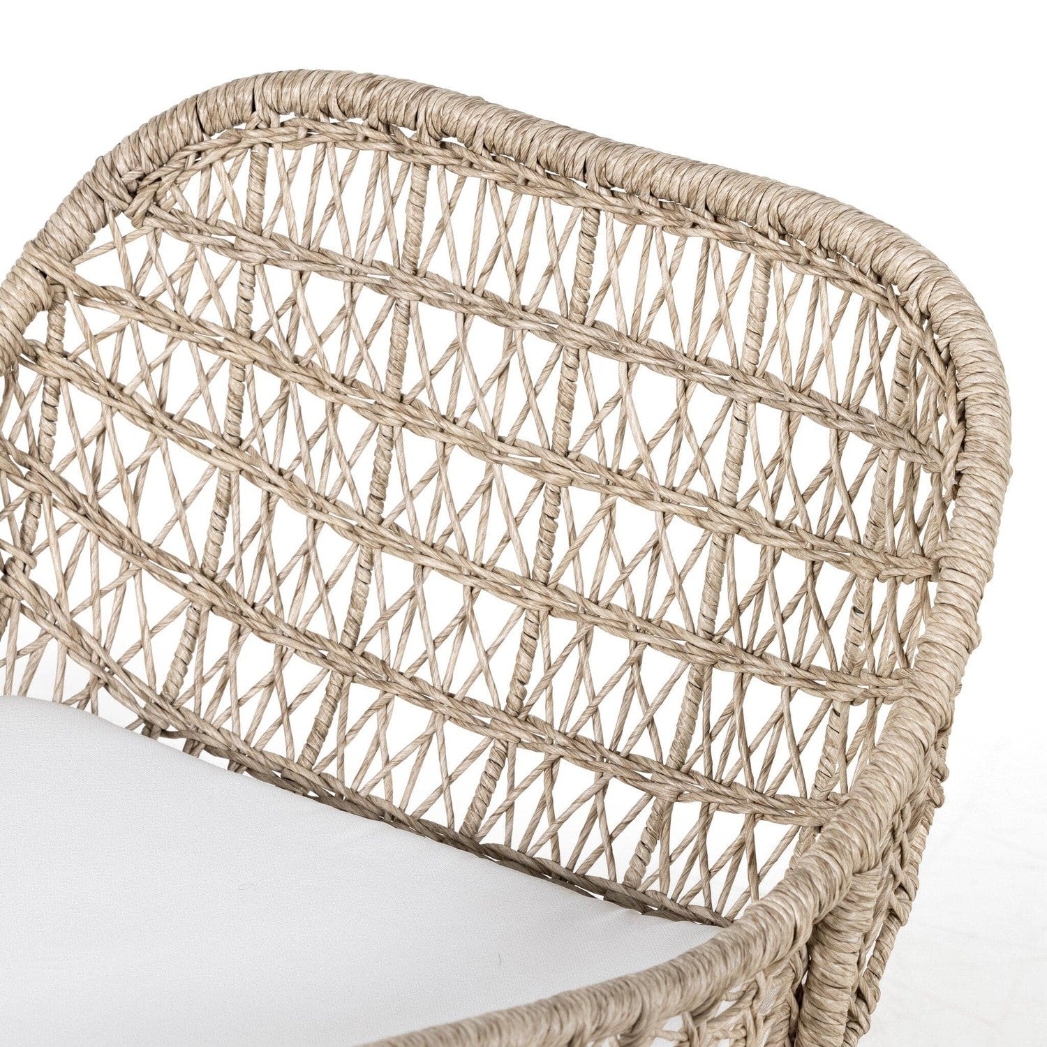 Bandera Outdoor Woven Club Chair - Stinson White