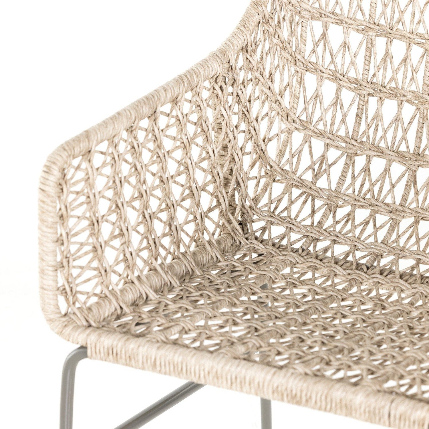 Bandera Outdoor Woven Dining Chair - Stinson White