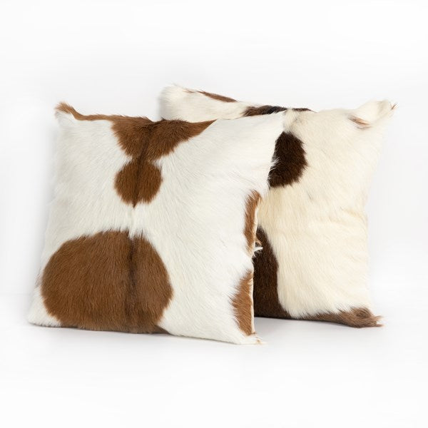 Angora Short Hair Pillow-Four Hands-FH-230169-001-PillowsBrown & White-4-France and Son