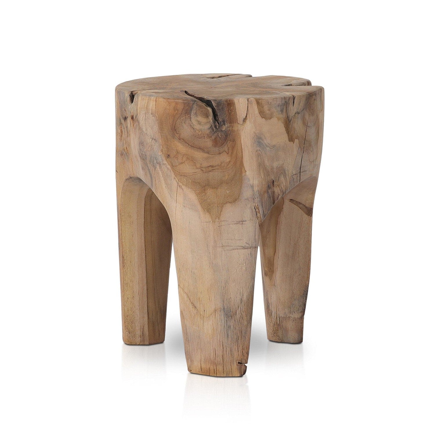 Kyra Outdoor End Table - Rustic Teak