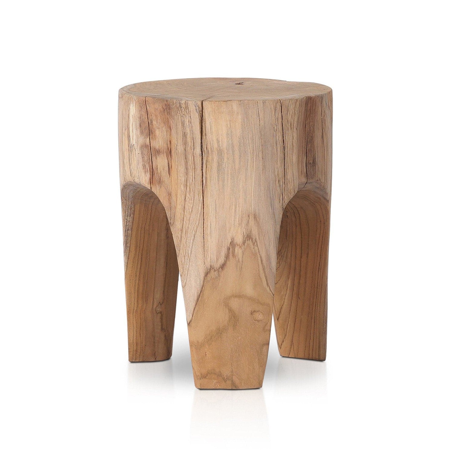 Kyra Outdoor End Table - Rustic Teak