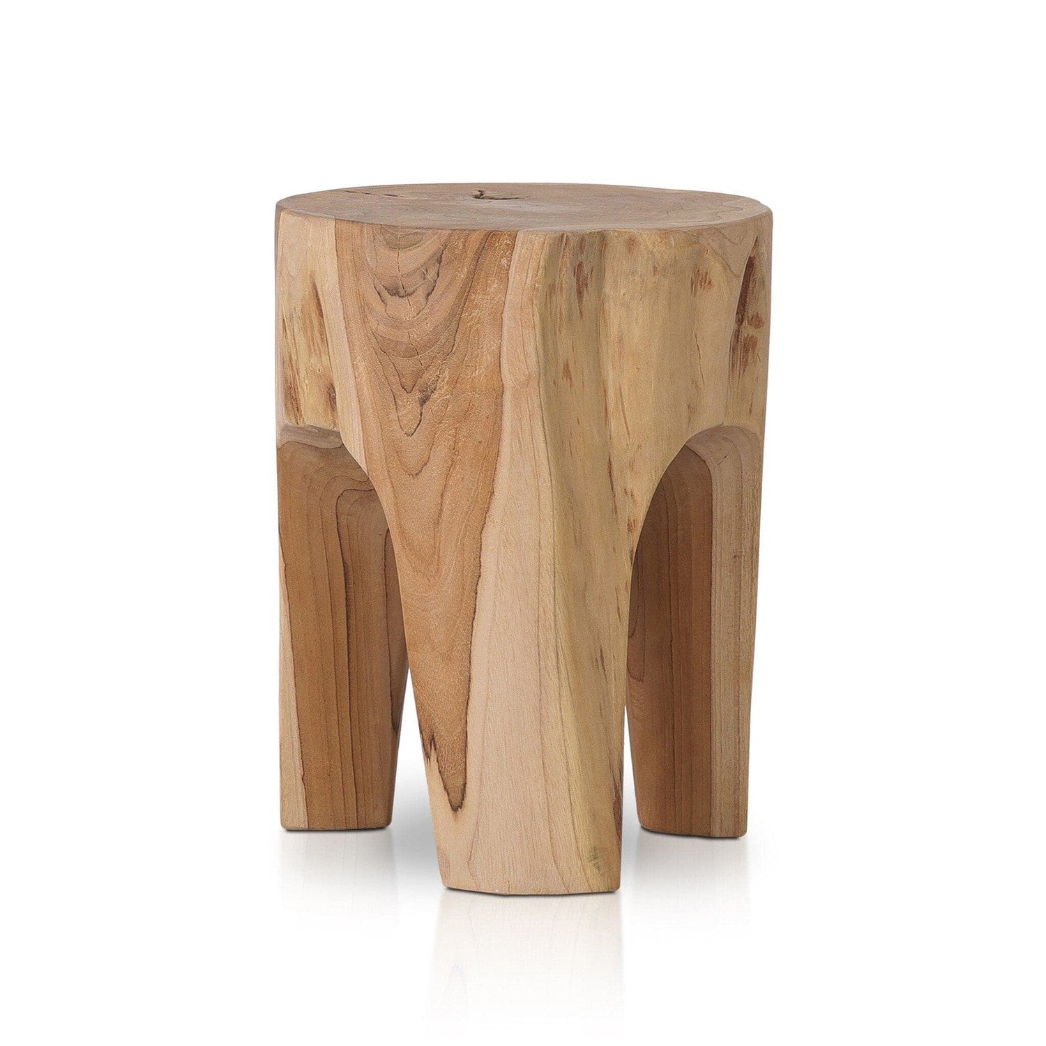 Kyra Outdoor End Table - Rustic Teak