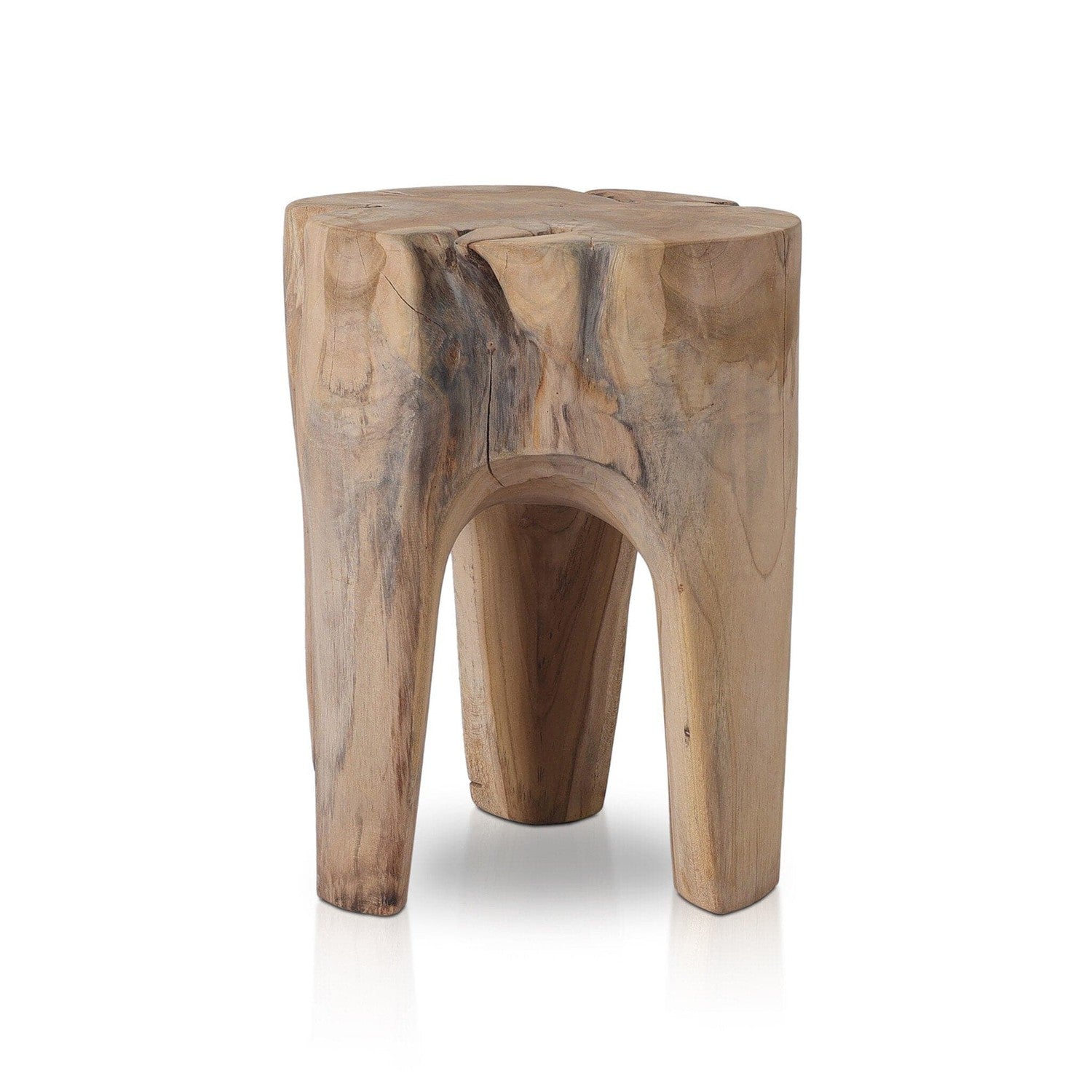 Kyra Outdoor End Table - Rustic Teak