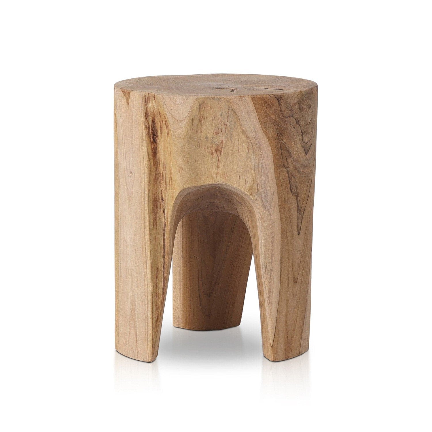 Kyra Outdoor End Table - Rustic Teak