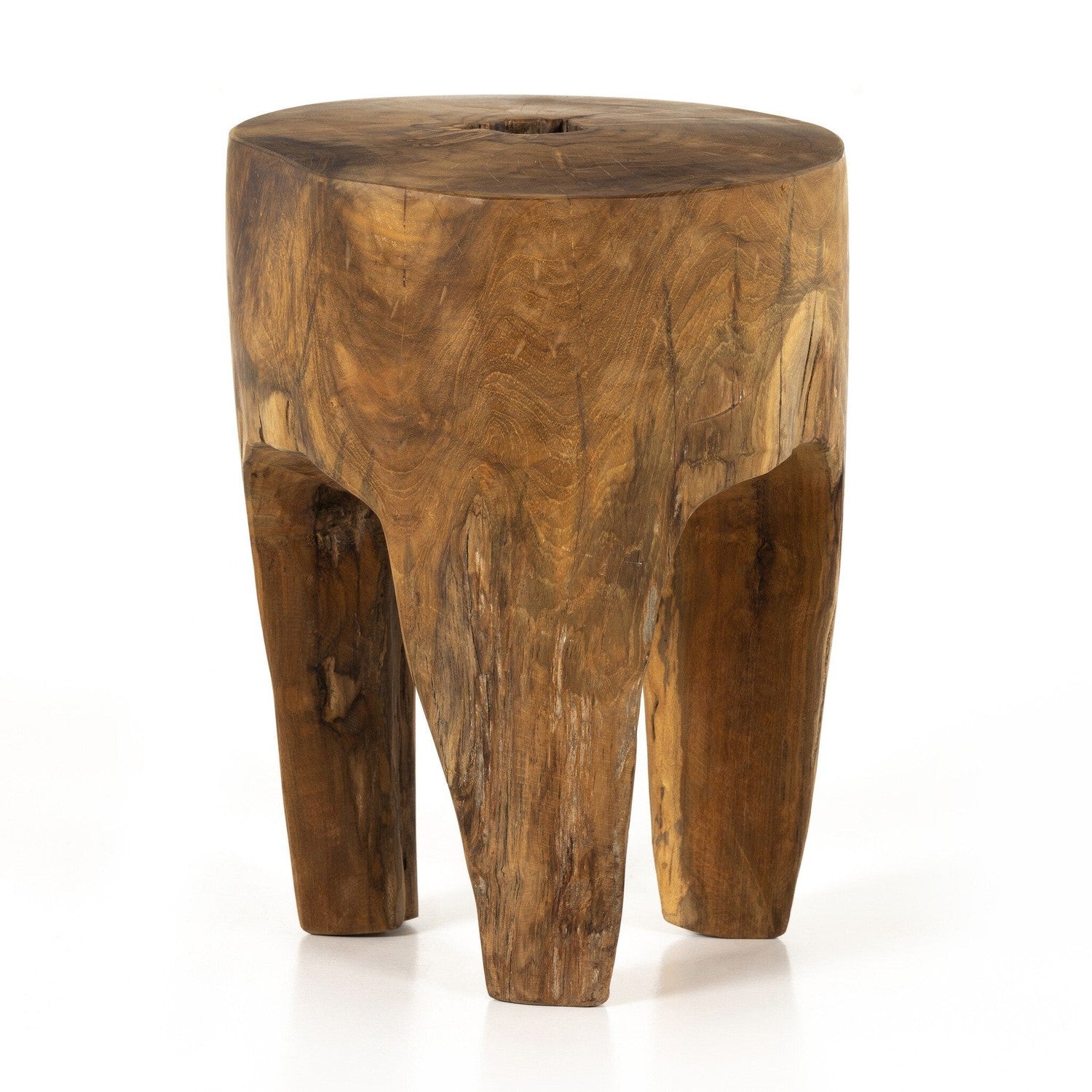 Kyra Outdoor End Table - Rustic Teak