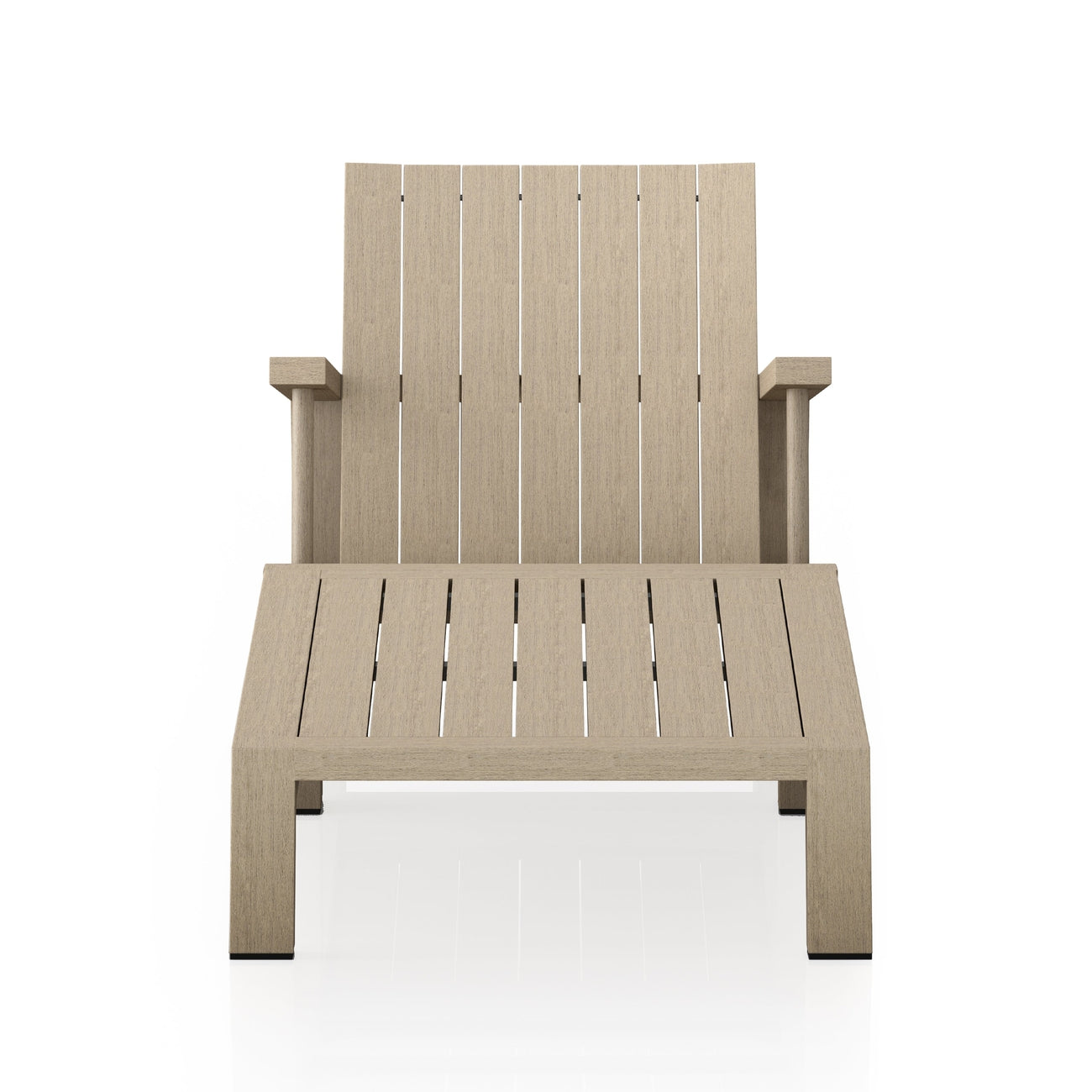 Dorsey Outdoor Chair with Ottoman-Four Hands-FH-230250-002-Outdoor LoungeWashed Brown-2-France and Son