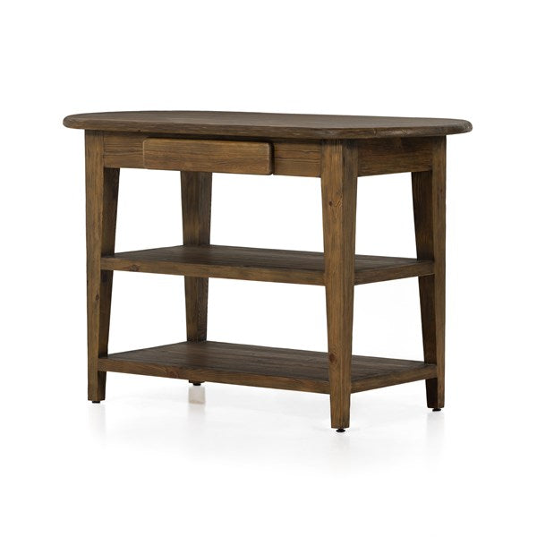 Alfie Kitchen Island - Waxed Pine-Four Hands-FH-230256-001-Side Tables-1-France and Son