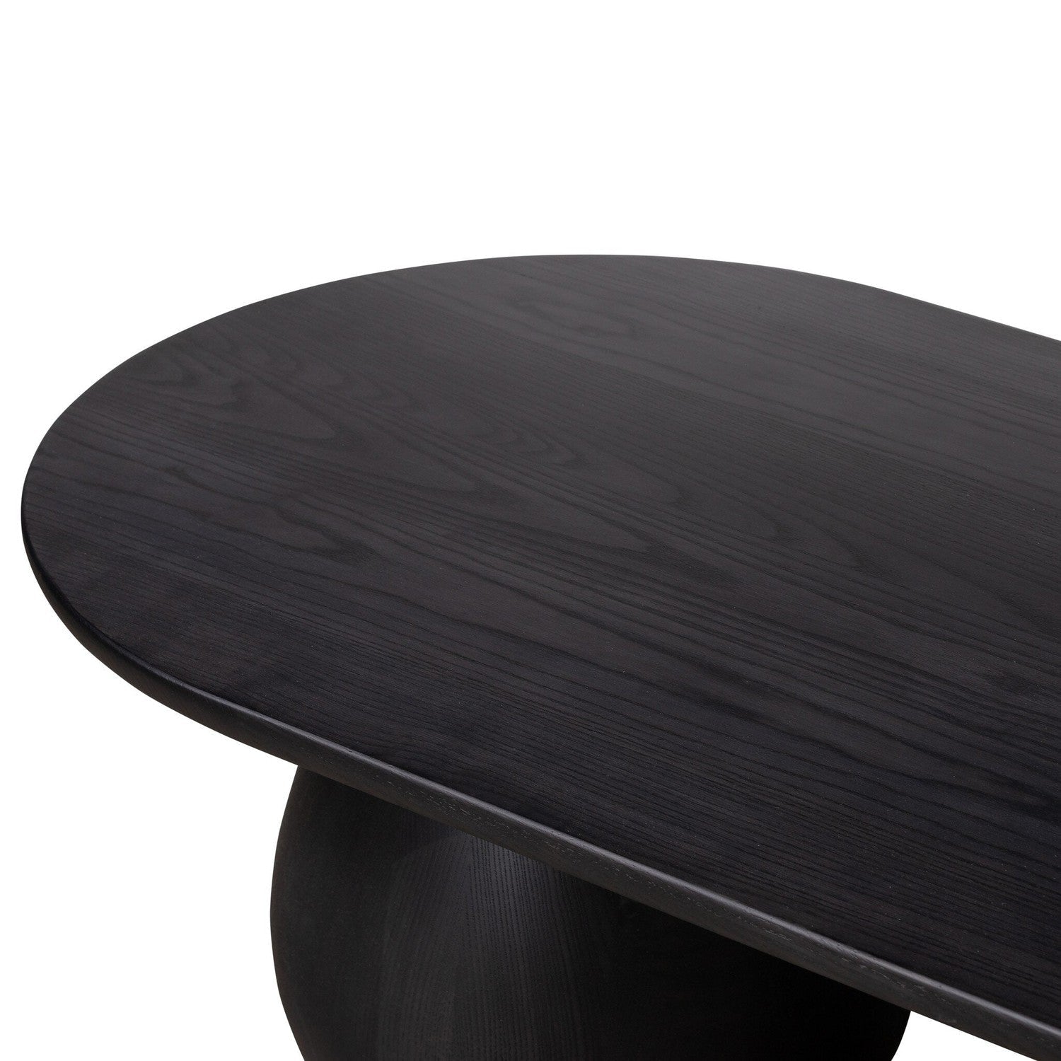 Merla Wood Coffee Table - Black Wash Ash Veneer