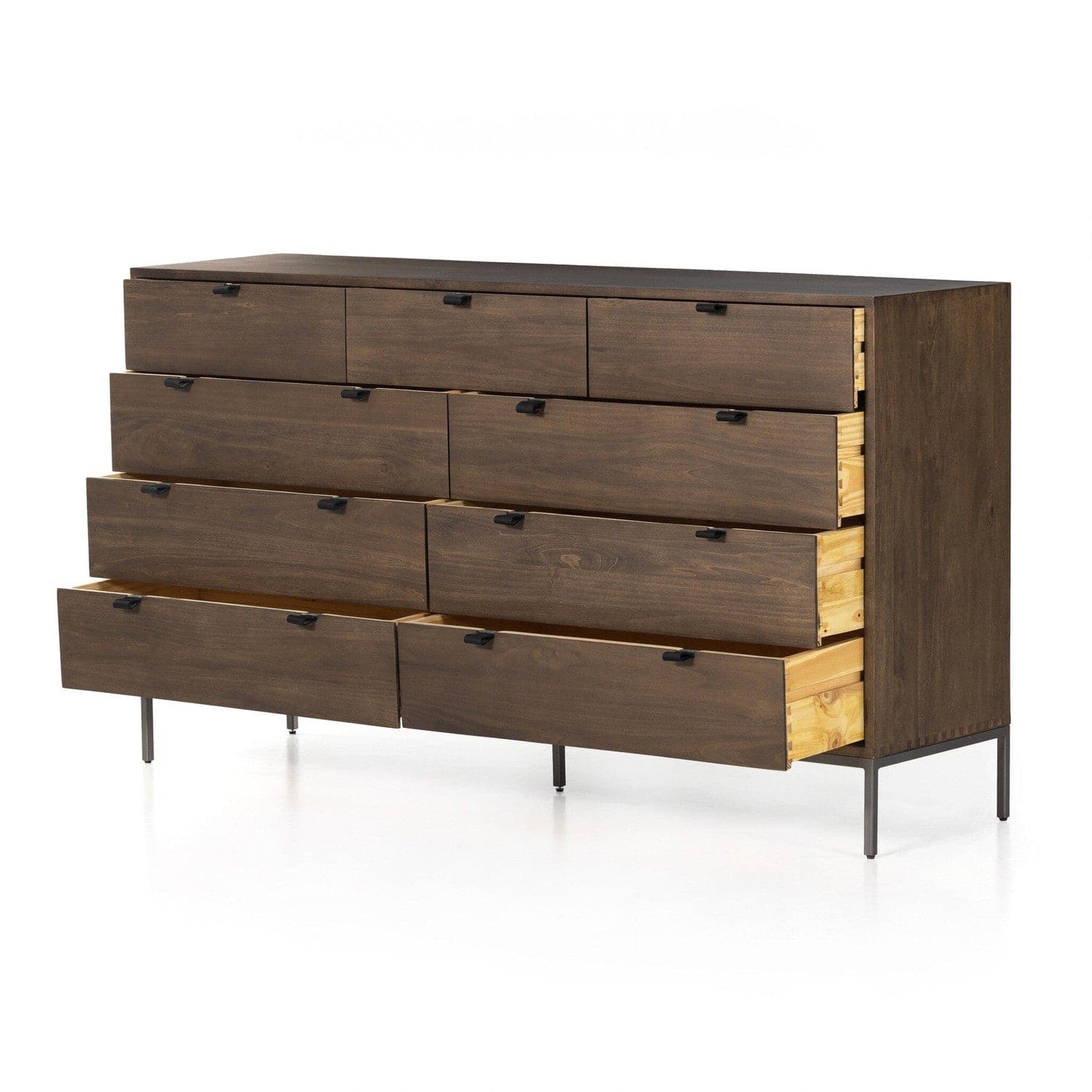 Trey 9 Drawer Dresser - Auburn Poplar