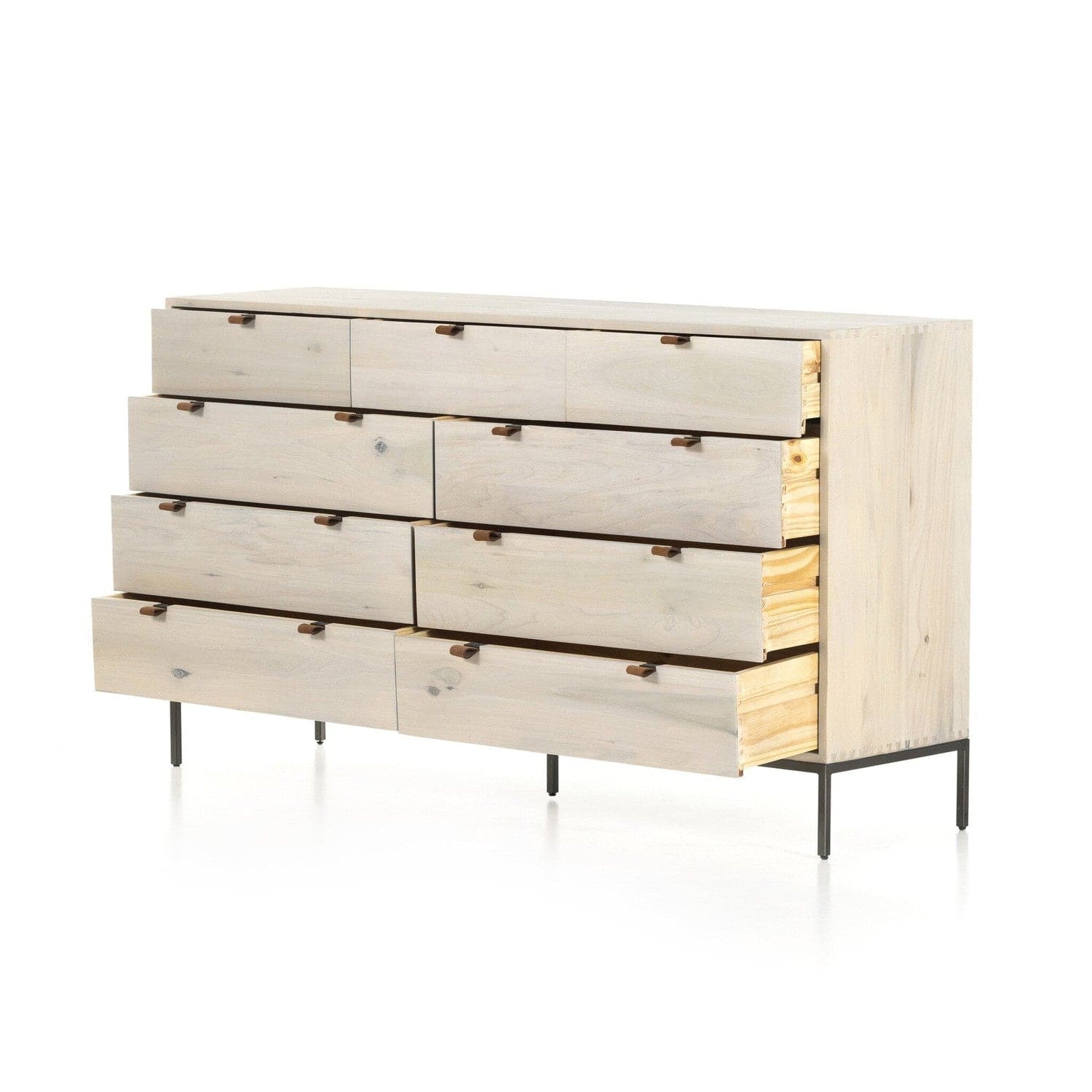 Trey 9 Drawer Dresser - Dove Poplar