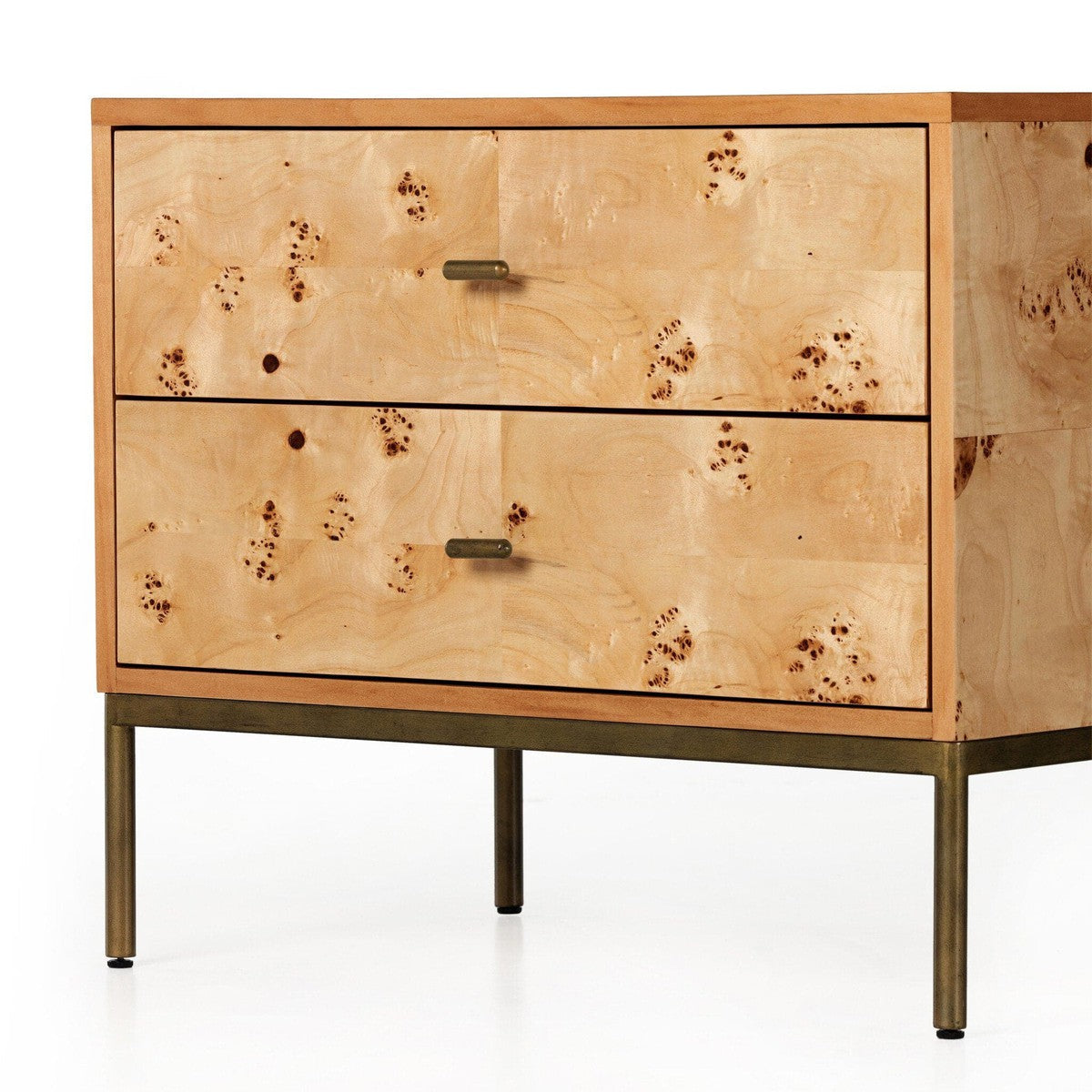 Mitzie Nightstand - Amber Mappa Burl