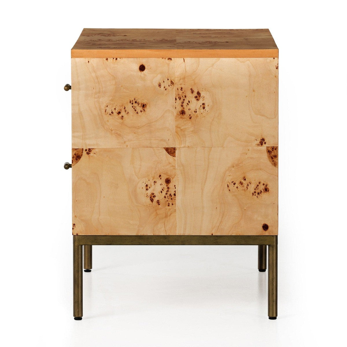 Mitzie Nightstand - Amber Mappa Burl