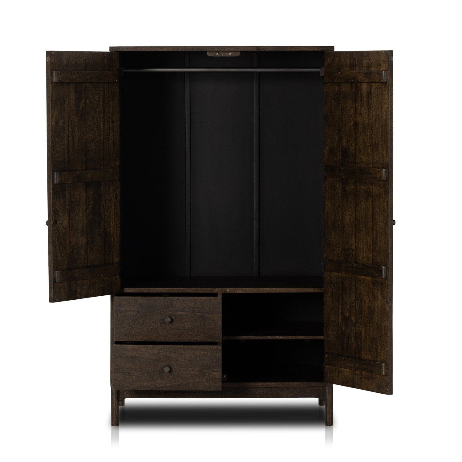 Ophelia Armoire - Aged Brown