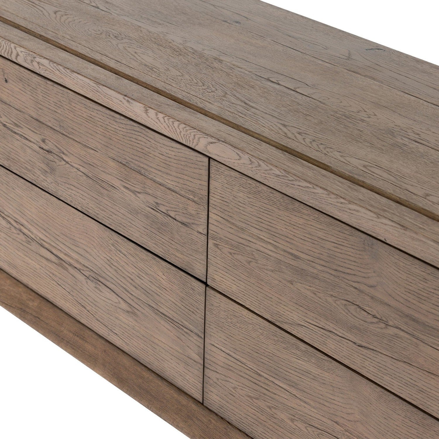 Henry Media Console - Rustic Grey Veneer