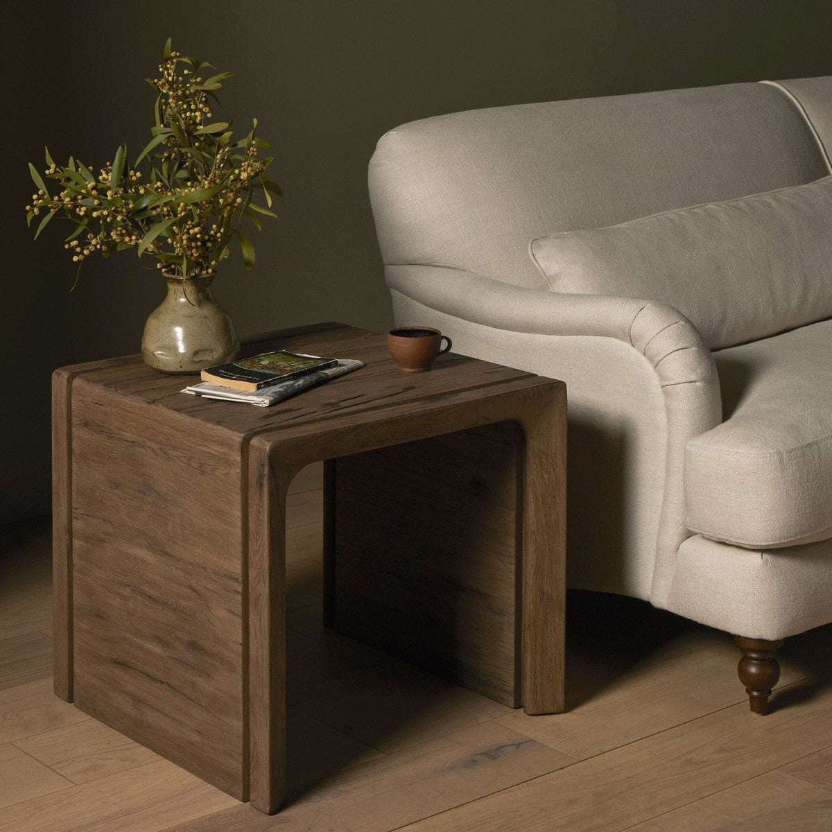 Henry End Table - Rustic Grey Veneer